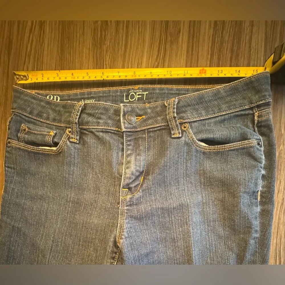 LOFT Women's Straight Leg Blue Jeans